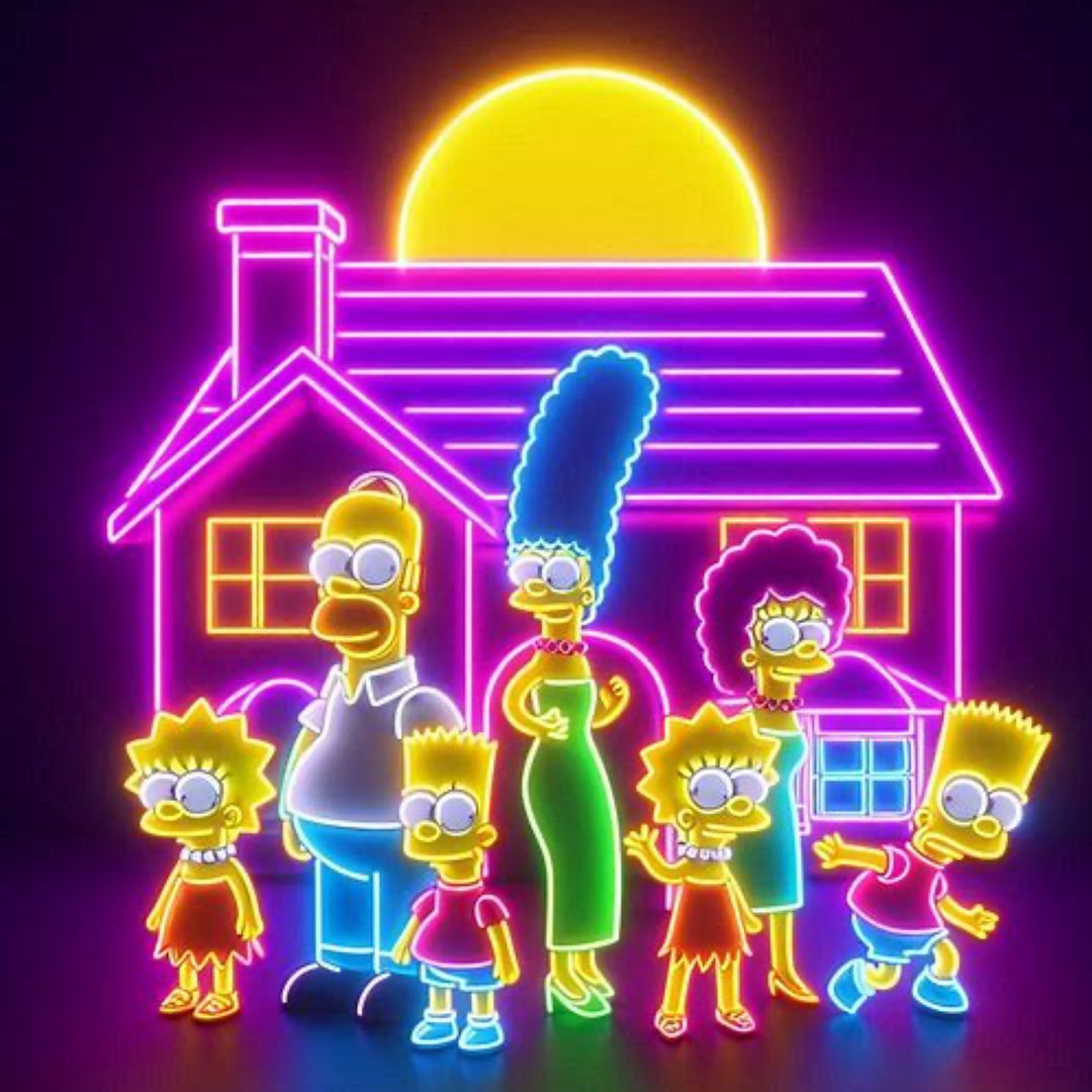 The simpsons : neon