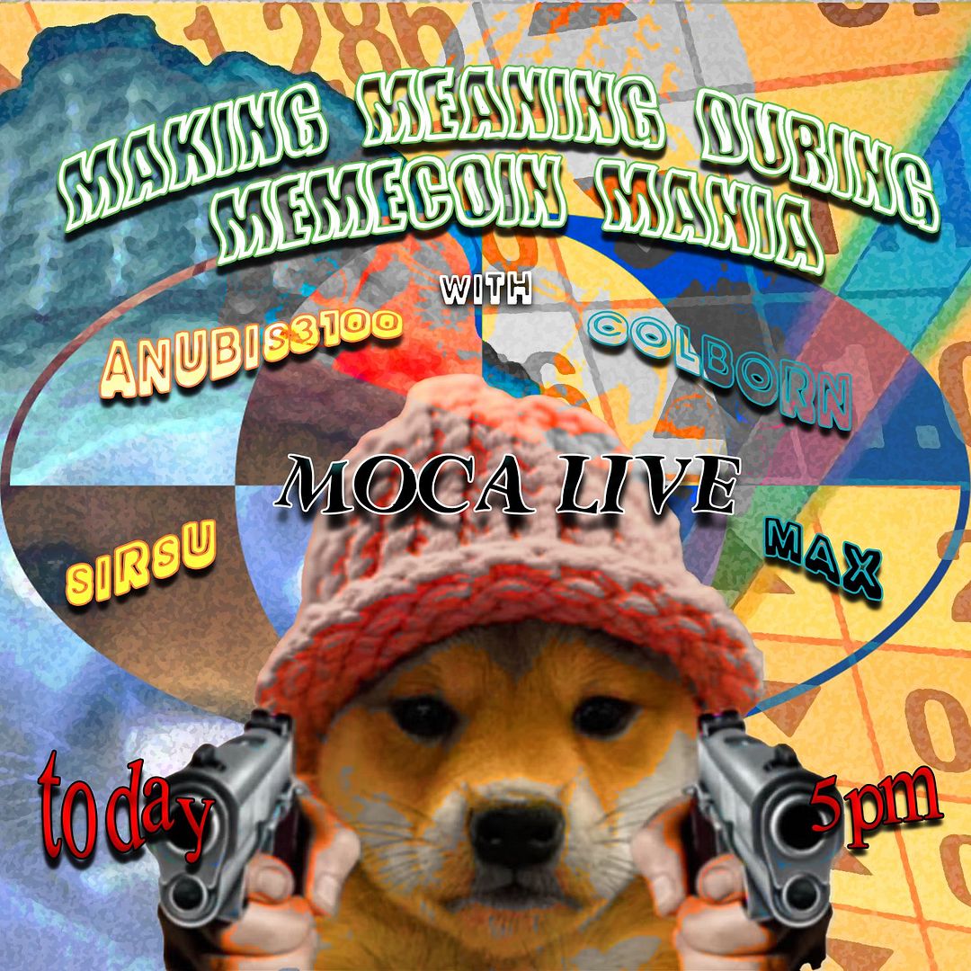 MOCA LIVE: The New Face of Memecoin Fever, Incentivizing Artistry, 747Crash, and Correctly Making Memes with Anubis3100 and Sirsu