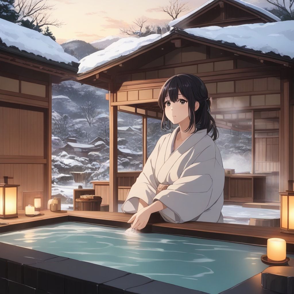 Winter hot spring 001