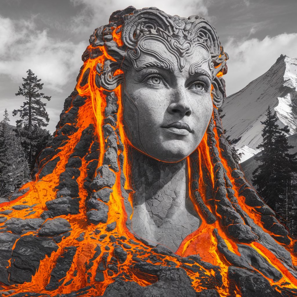 Volcanic woman