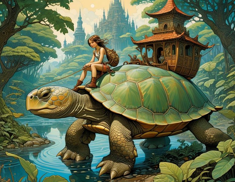 Adventure on a Tortoise's Back