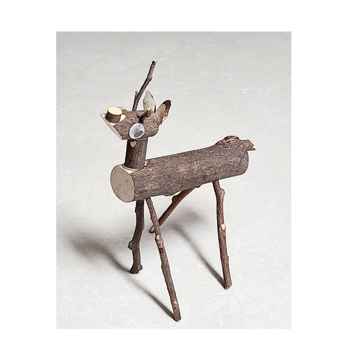 a roe deer made by children