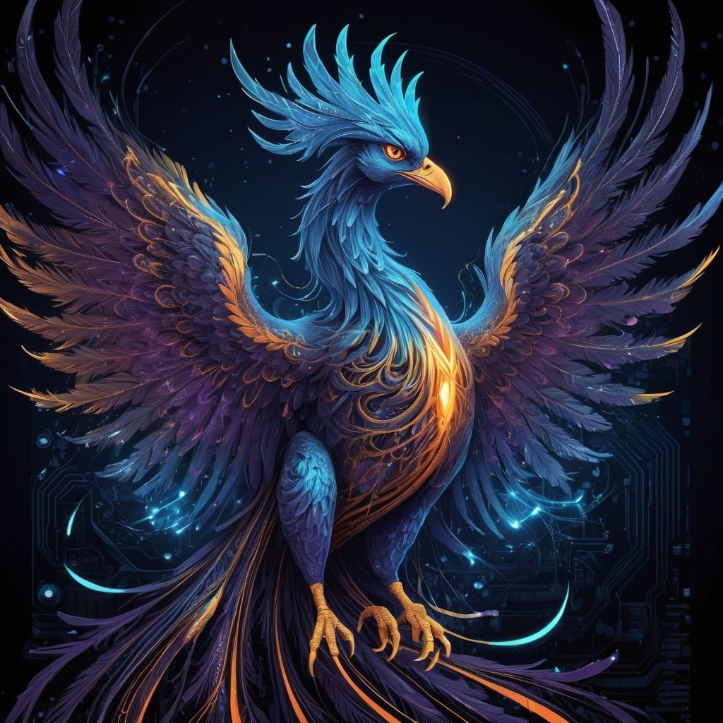 Blue phoenix, rebirth