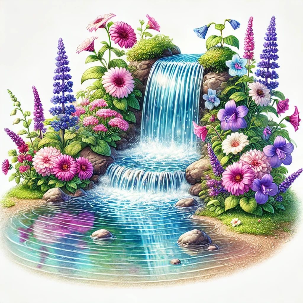 miniature waterfall