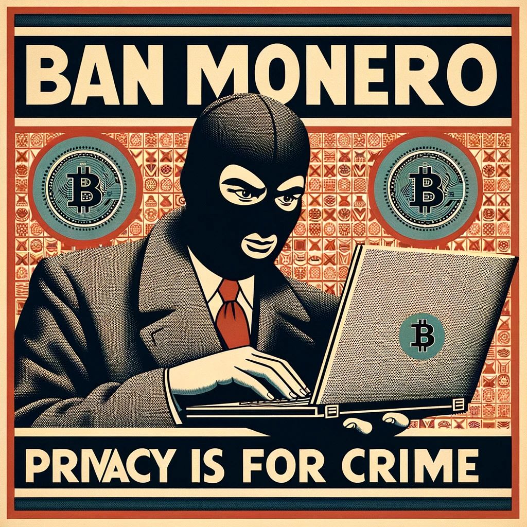 Ban Monero, Privacy is For Crime!