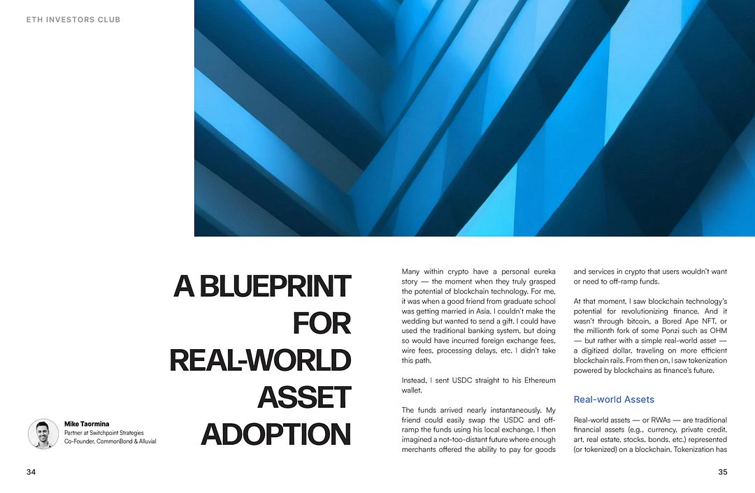 A Blueprint for RWA Adoption | Mike Taormina