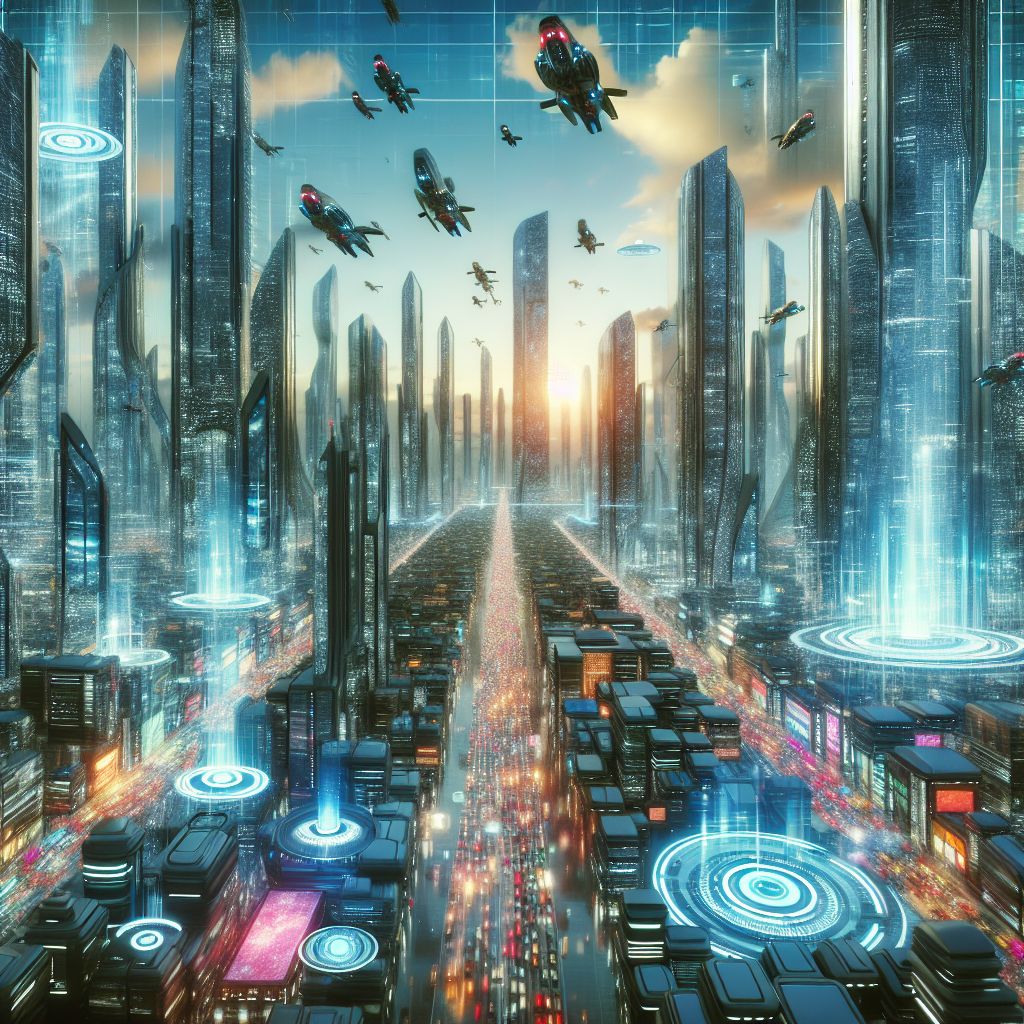 mysterious future city