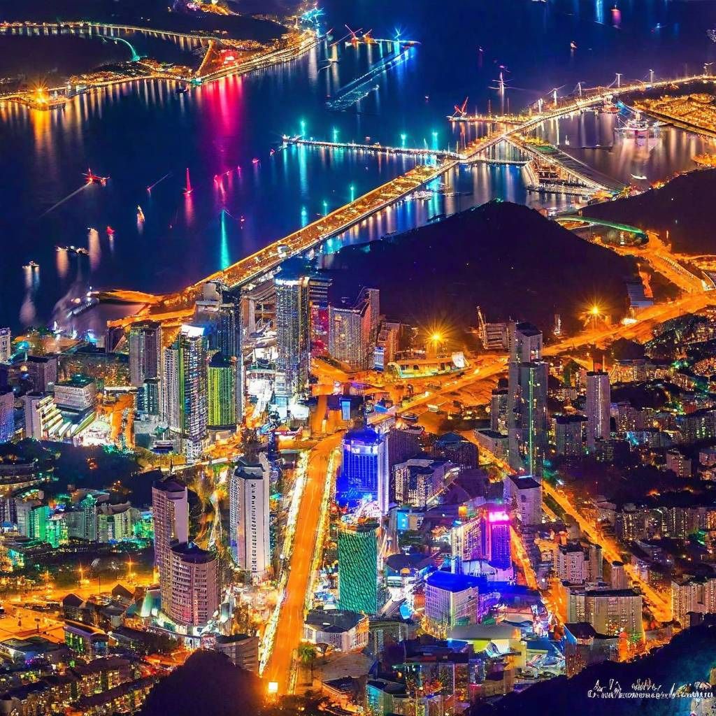 Night view of Busan