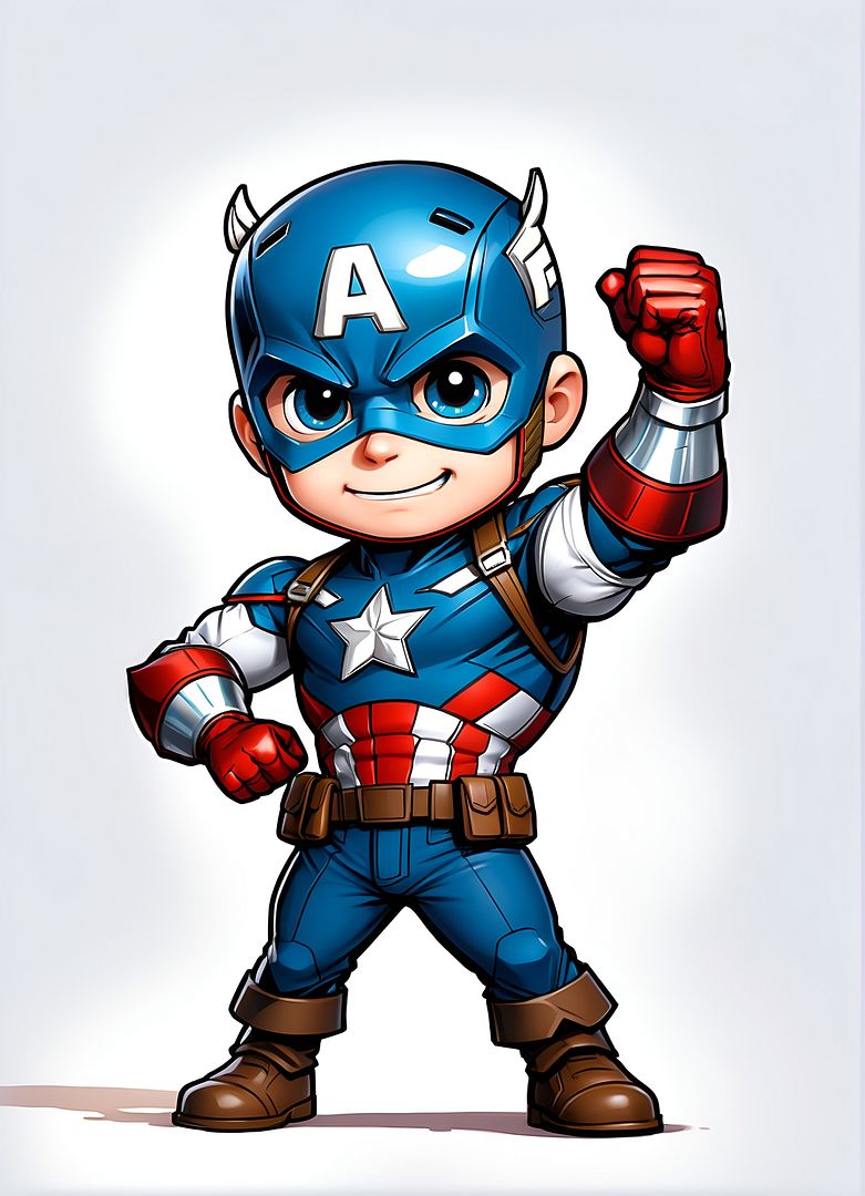 Chibi Captain America