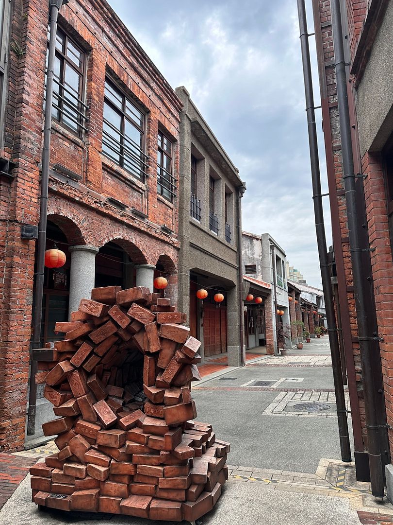 Walking through time on a street in Taiwan.