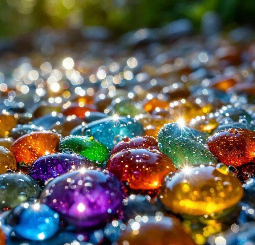 Colored stones