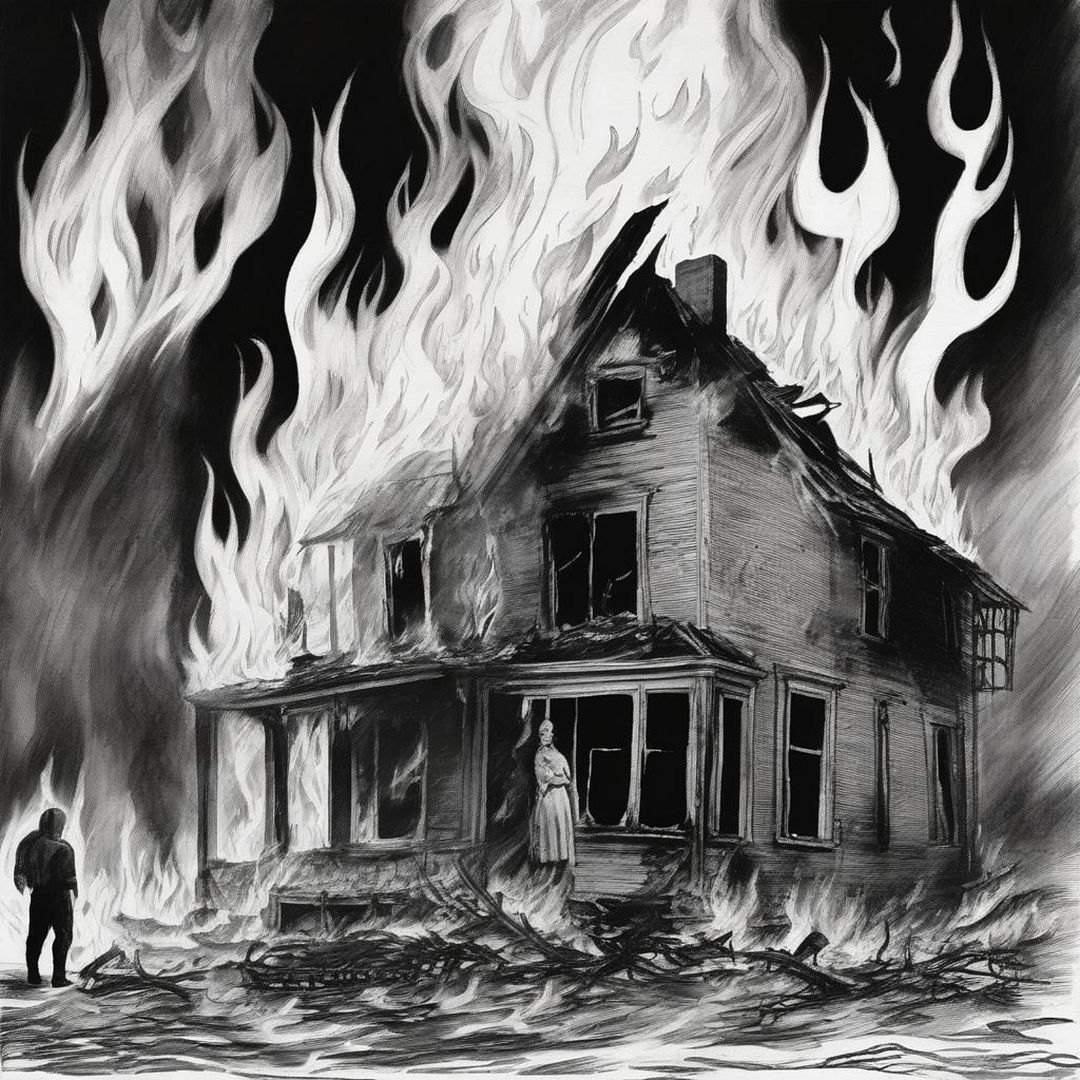 Mother in Burning House