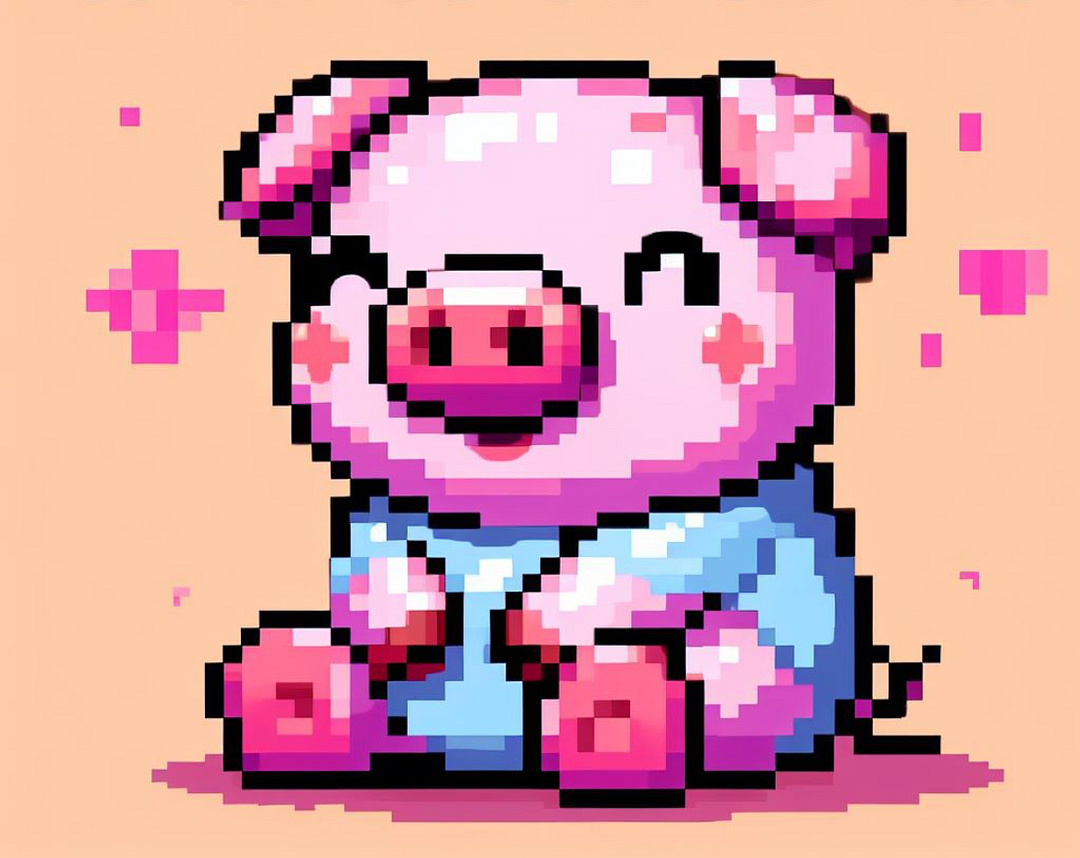 Cute pig