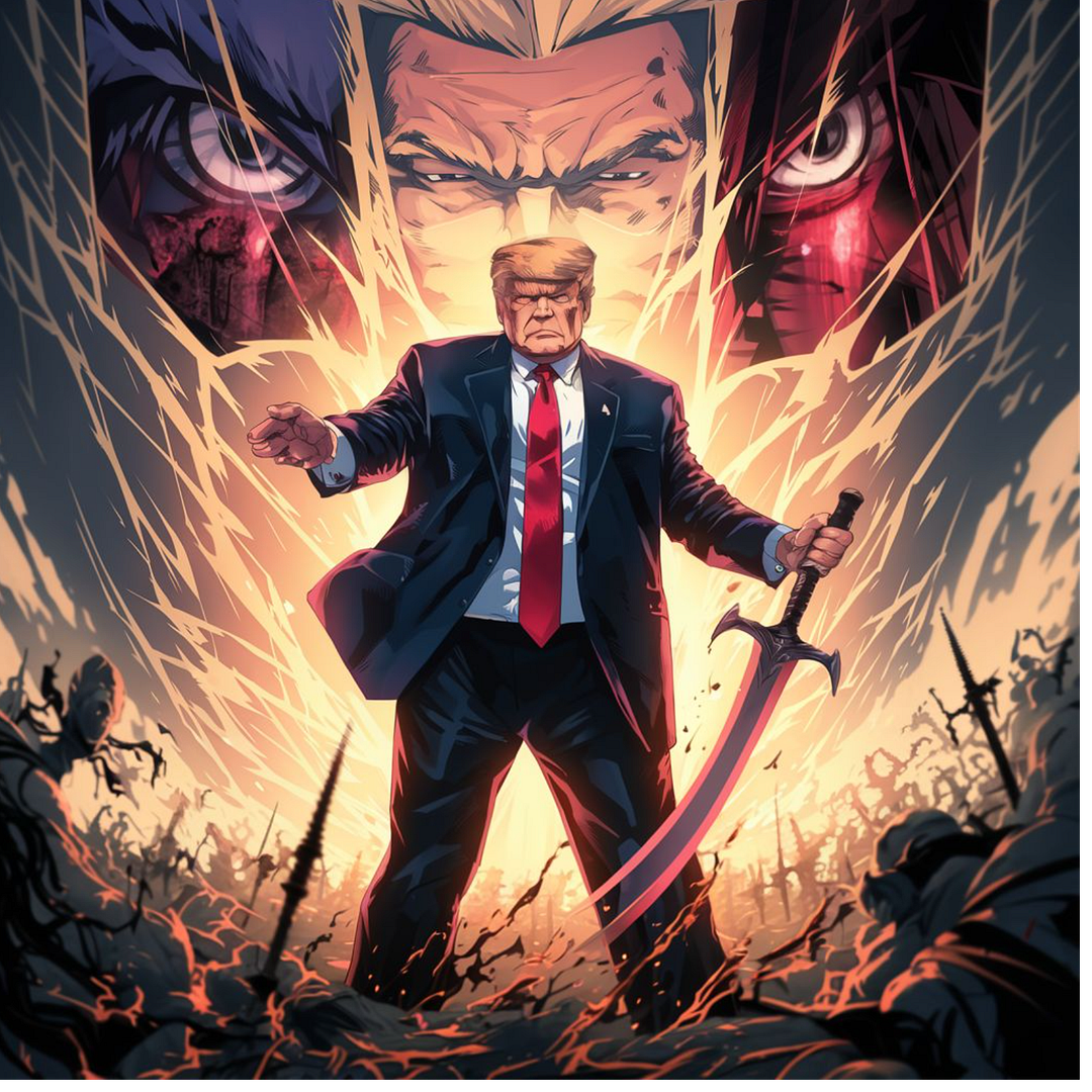 Donald Trump Anime Cover