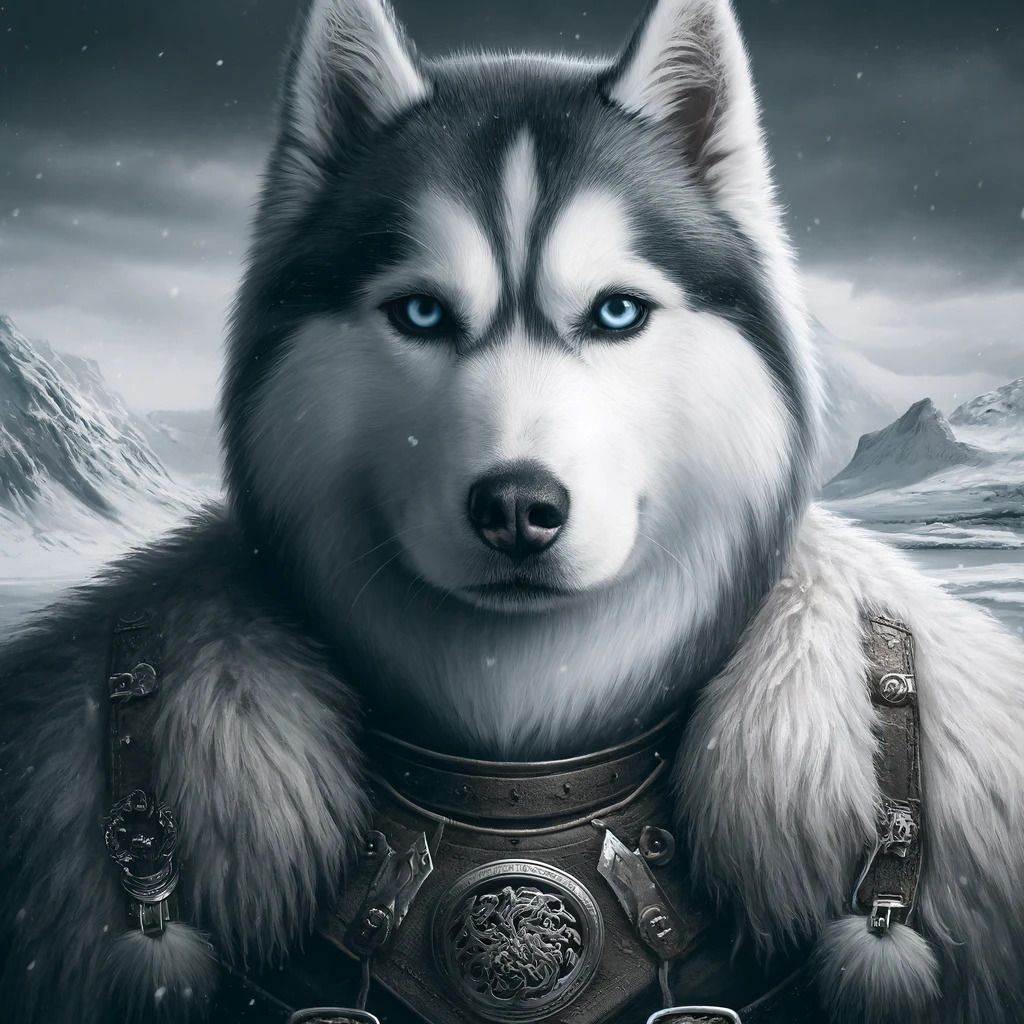 Siberian Husky in GOT Style