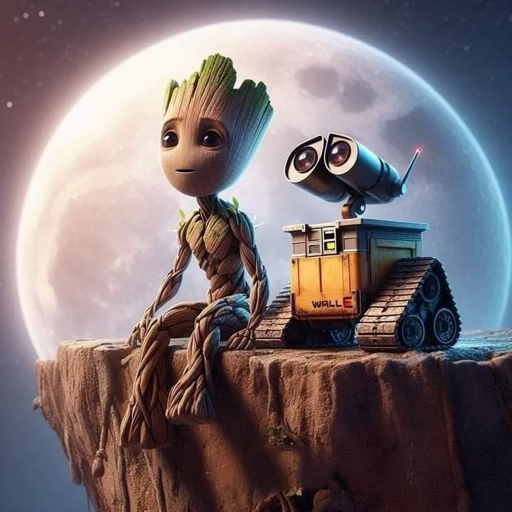 Wall.E & groot