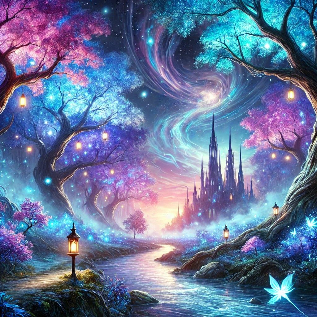 Ethereal Enchantment: The Luminous Forest Realm