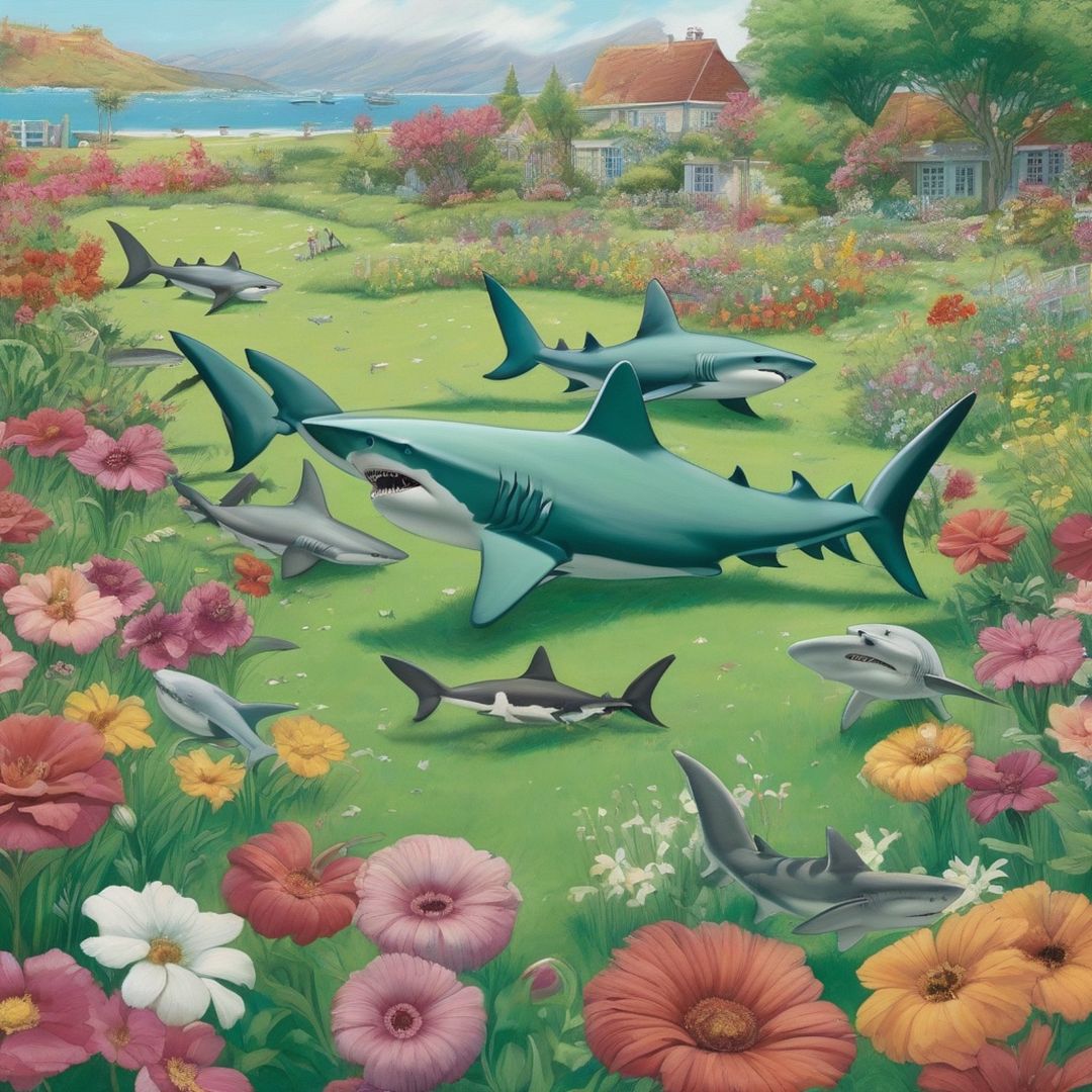 sharks on a summer day off