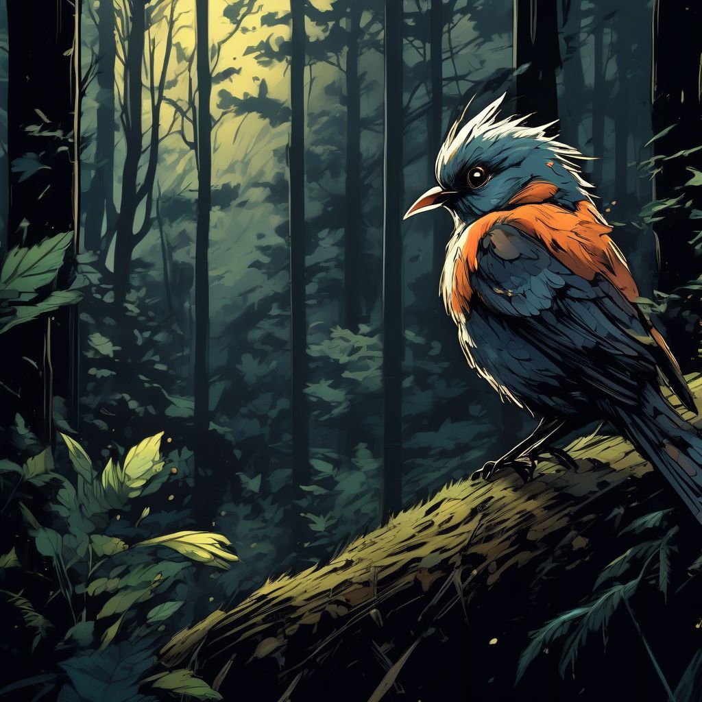 Bird in the forest