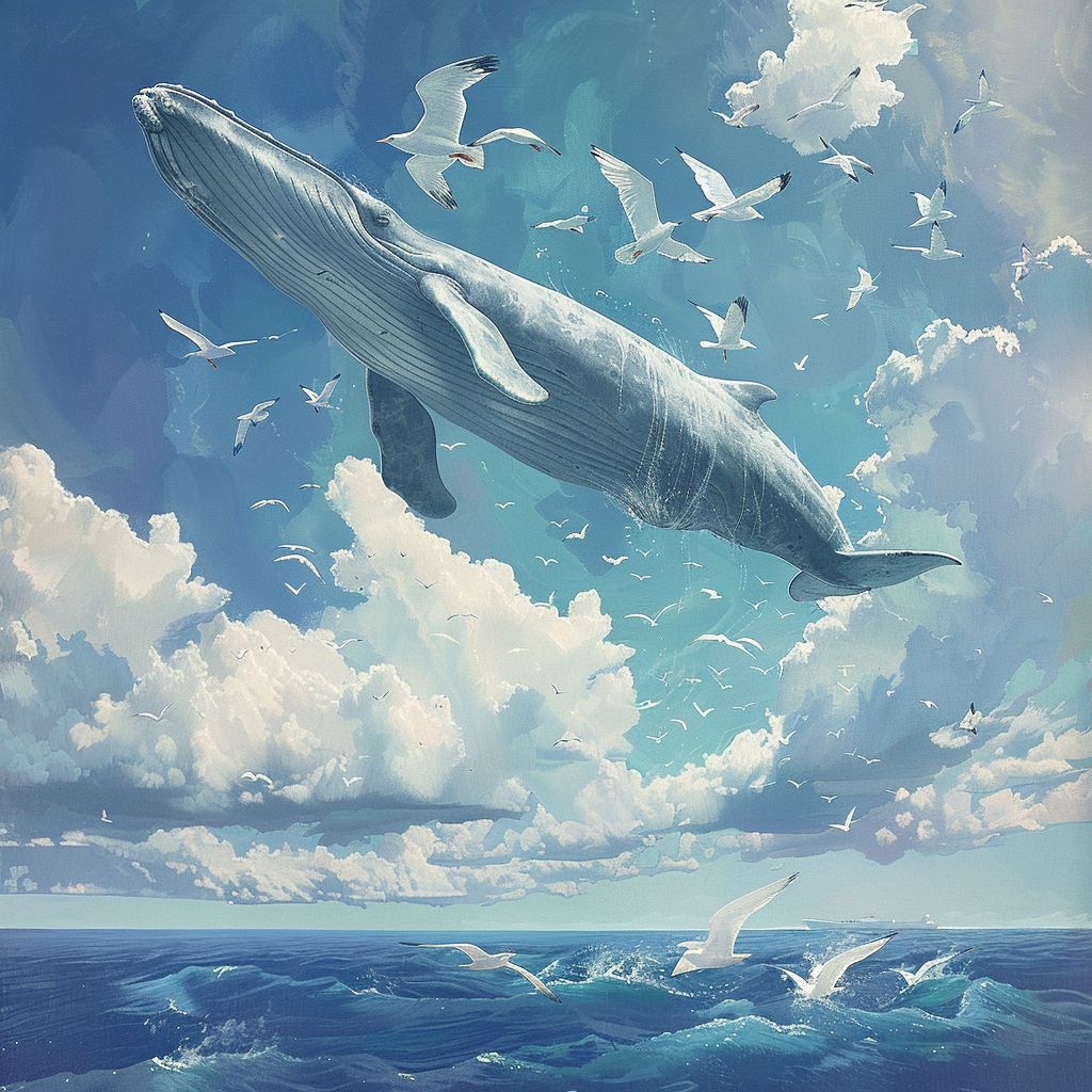 Flying whales and seabirds