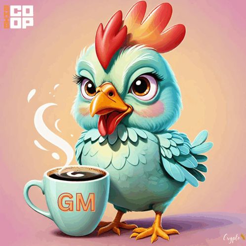 gm early birds , did everyone have time to cheer up with a cup of coffee ???