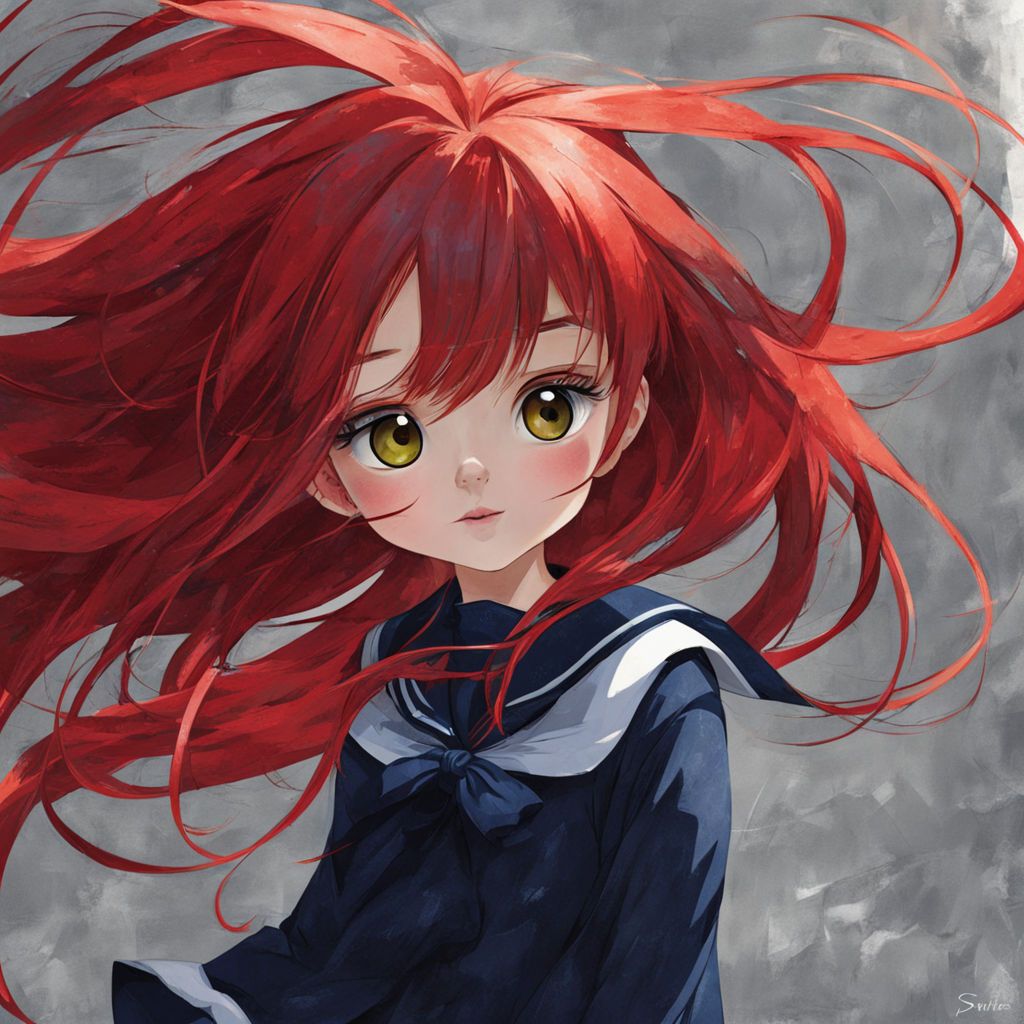 red-haired sailor little girl