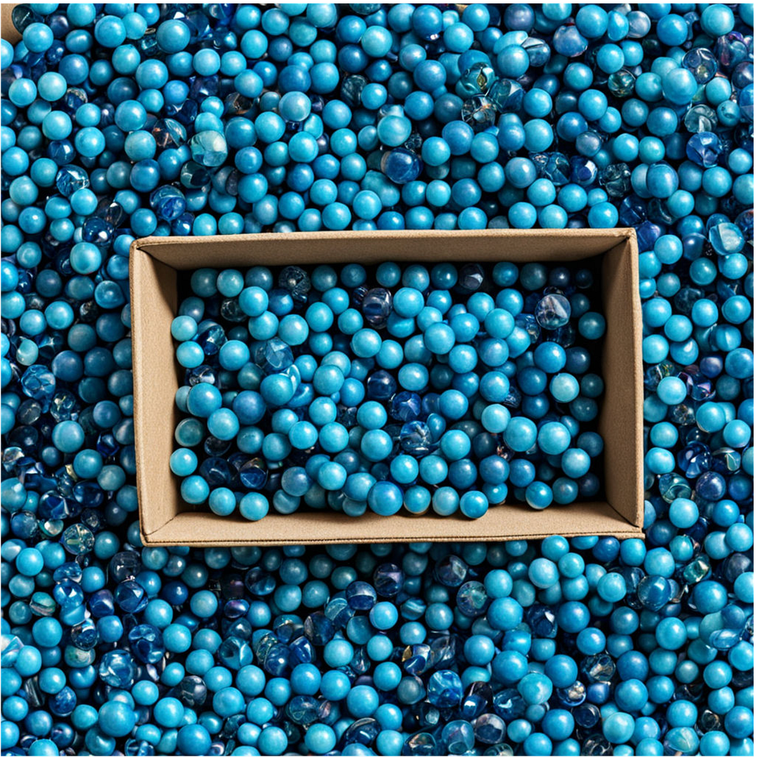 Blue beads