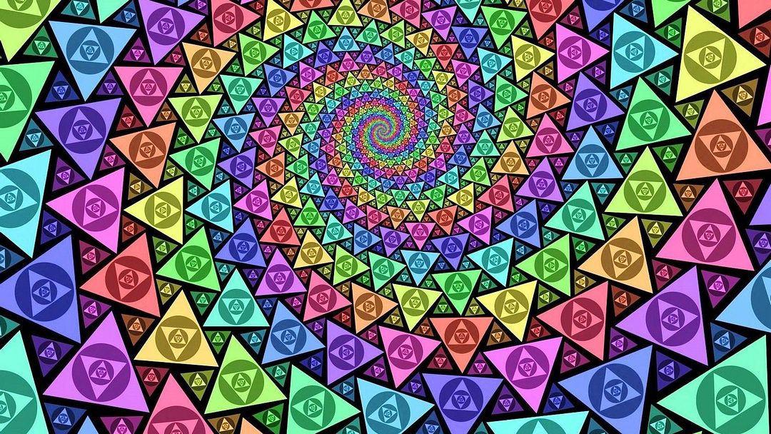 Multi-colored pyramids