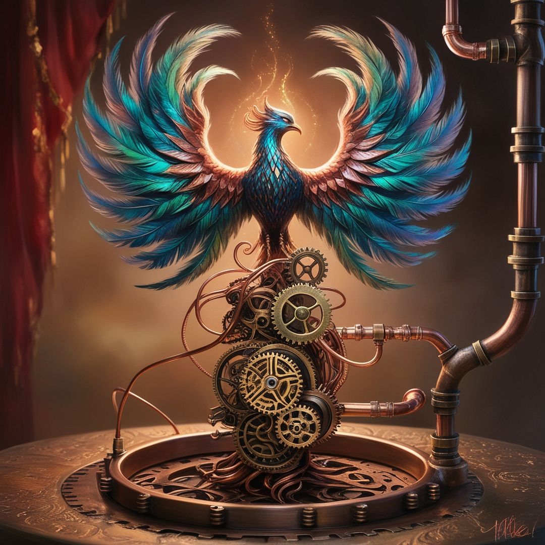 Steampunk phoenix