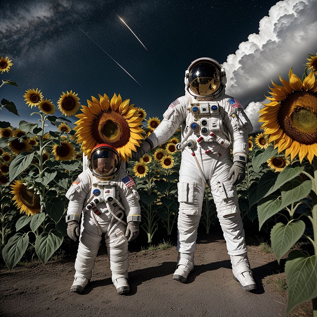 Astronaut x Sunflower 7