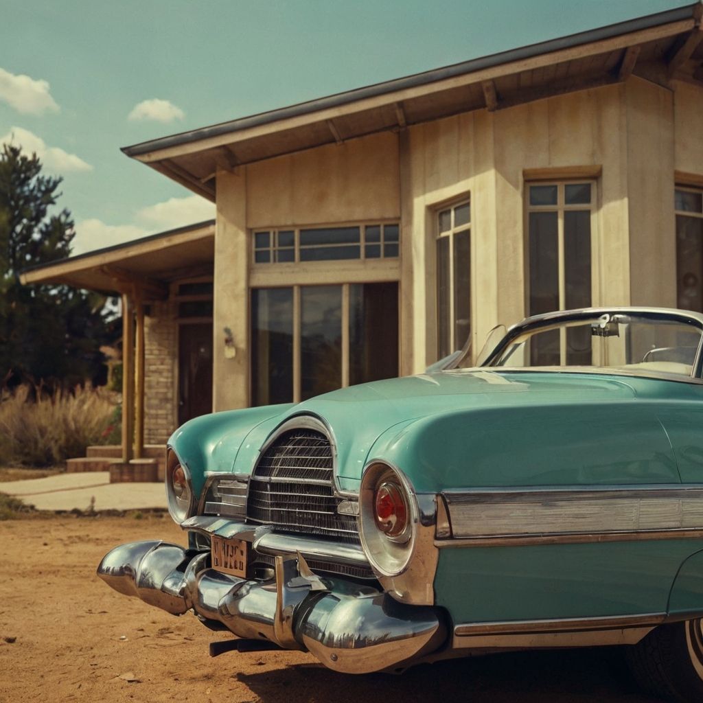 pastel, chrome, car, america