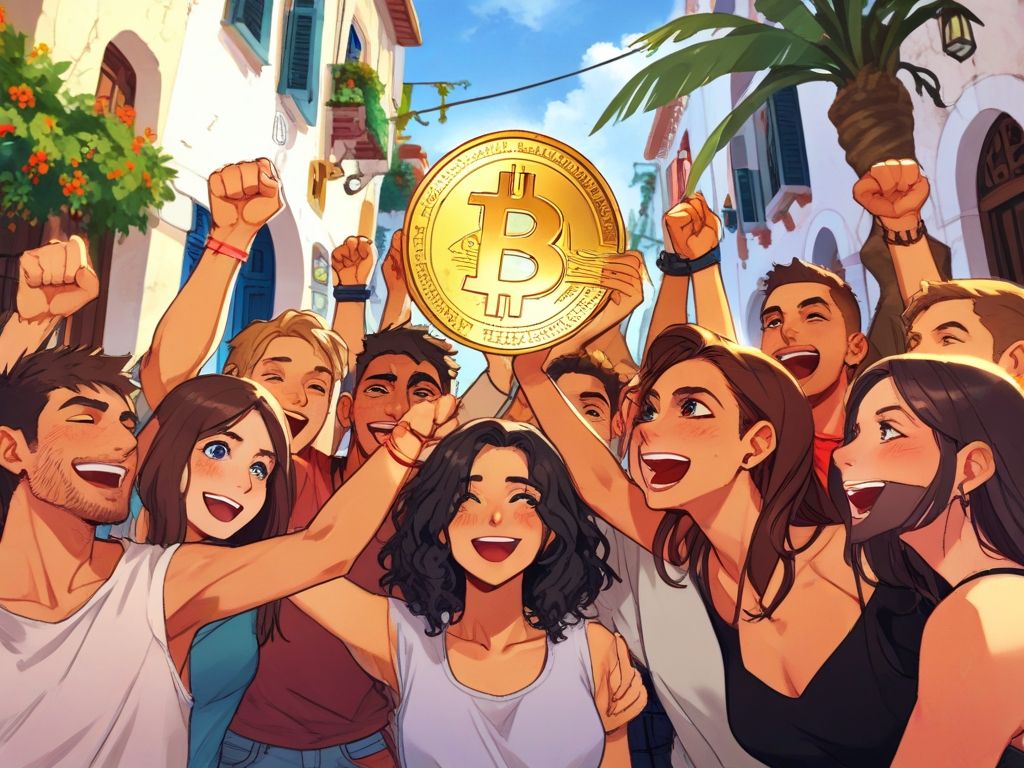 Bitcoin celebration