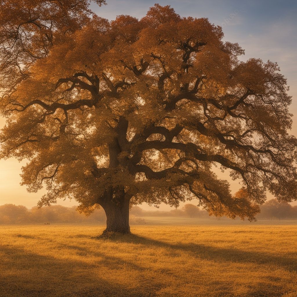 Oak in the autumn