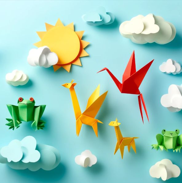 13_Confetti-made origami animals