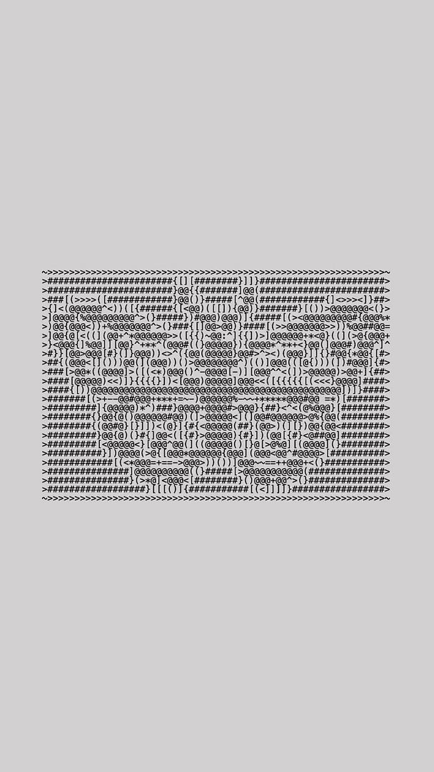 ASCII butterfly