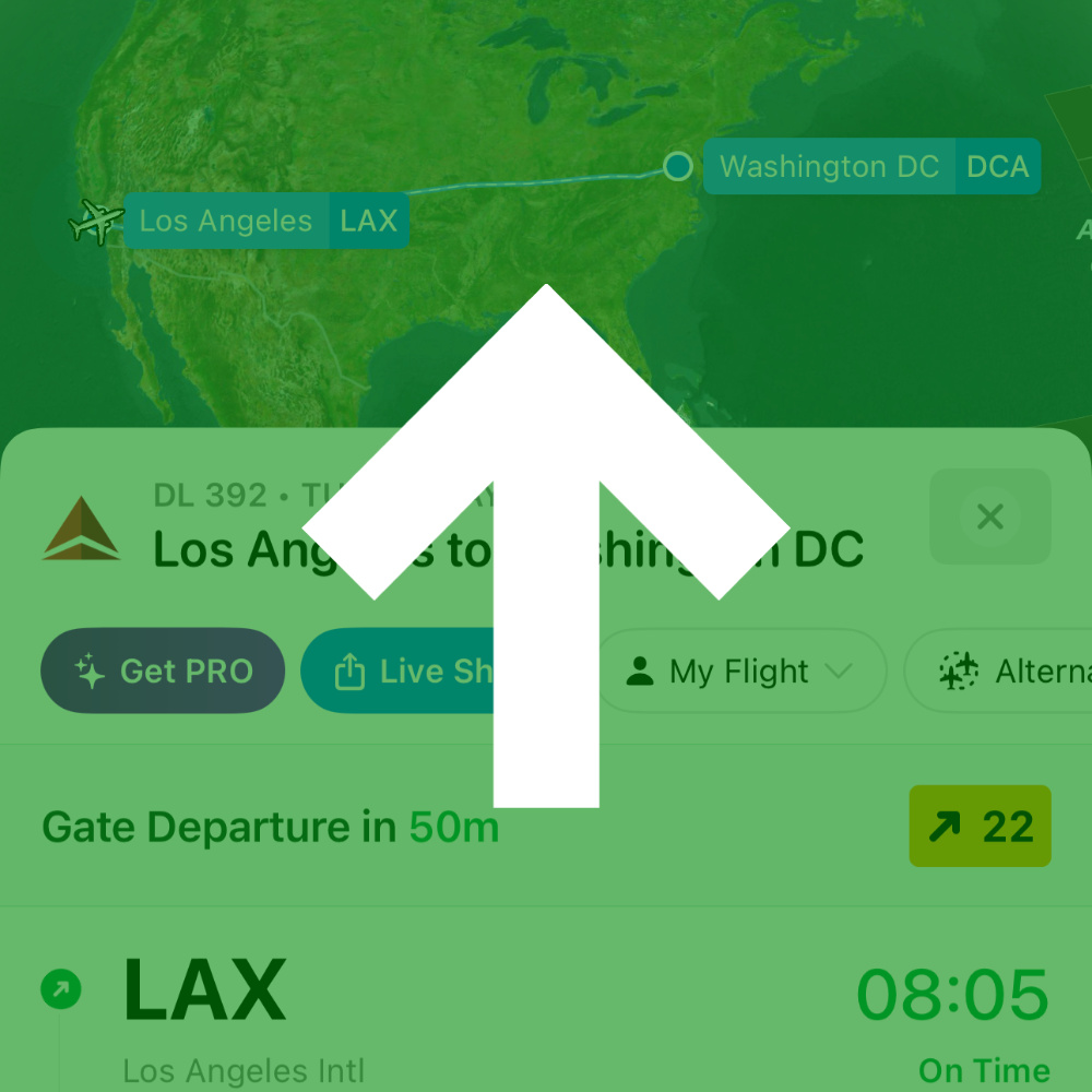 ready to go HIGHER ↑ ↑ ↑ ↑ on DL392 from LAX to DCA_20240521