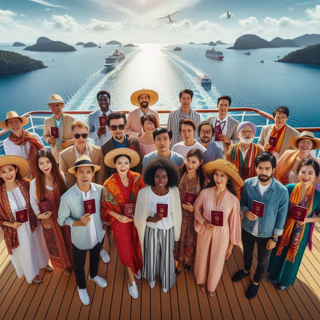 You can meet a lot of different people on a luxury cruise ship