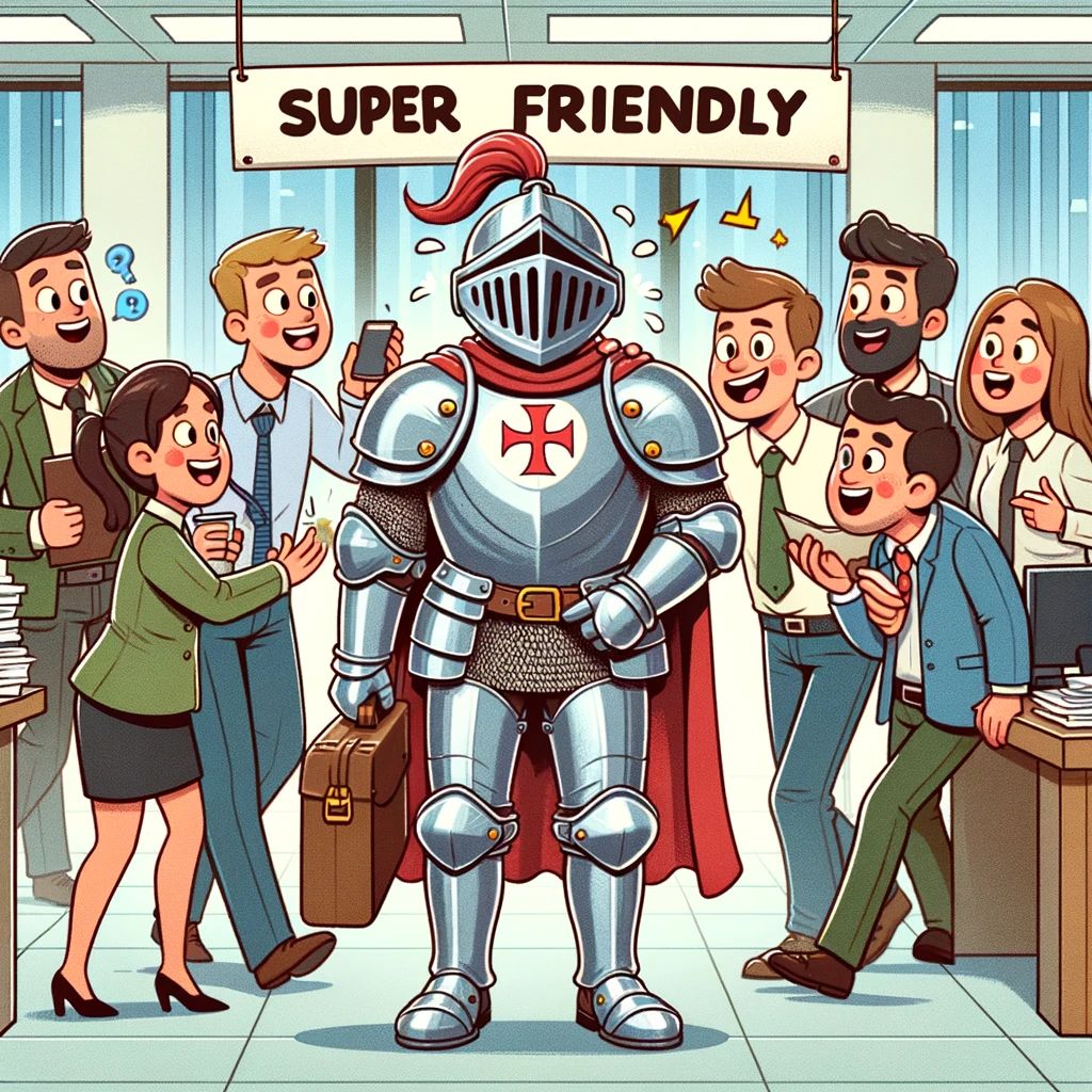 Our Super Friendly Knight is Popular at Work