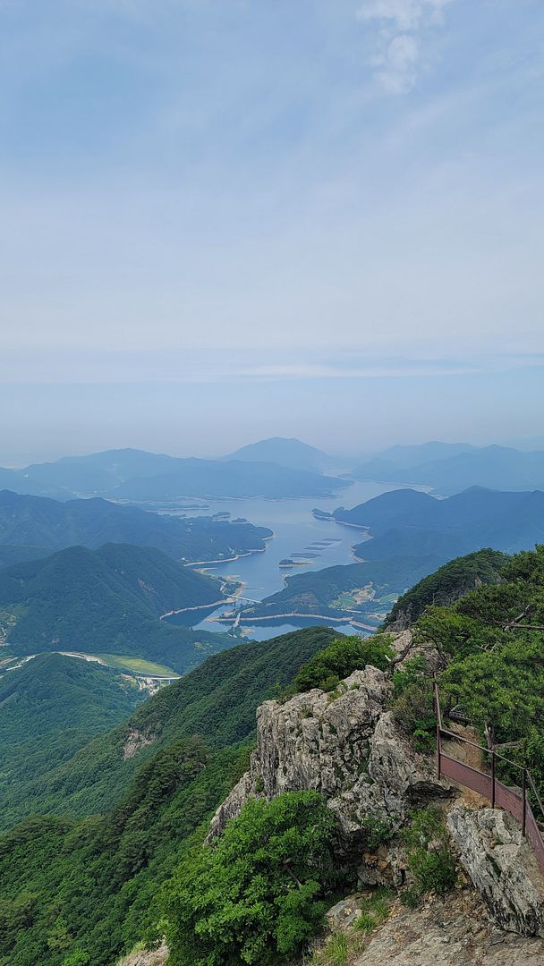 A spectacular view of Mt. Wolak with exclamations!  230610 Jecheon, Chungcheongbuk-do, Korea