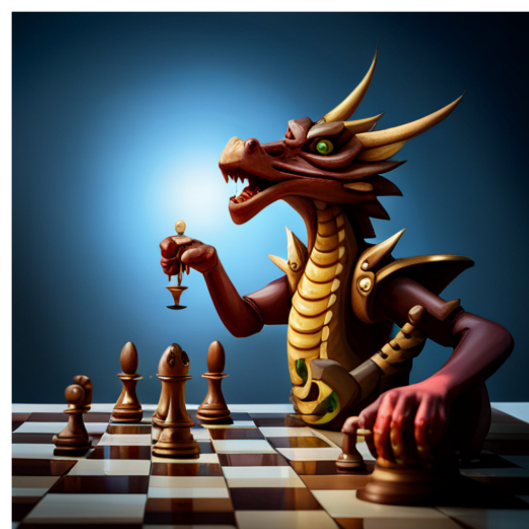 Dragon play chess