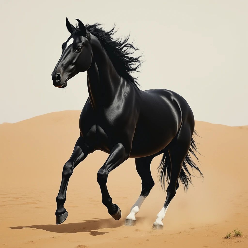 A horse