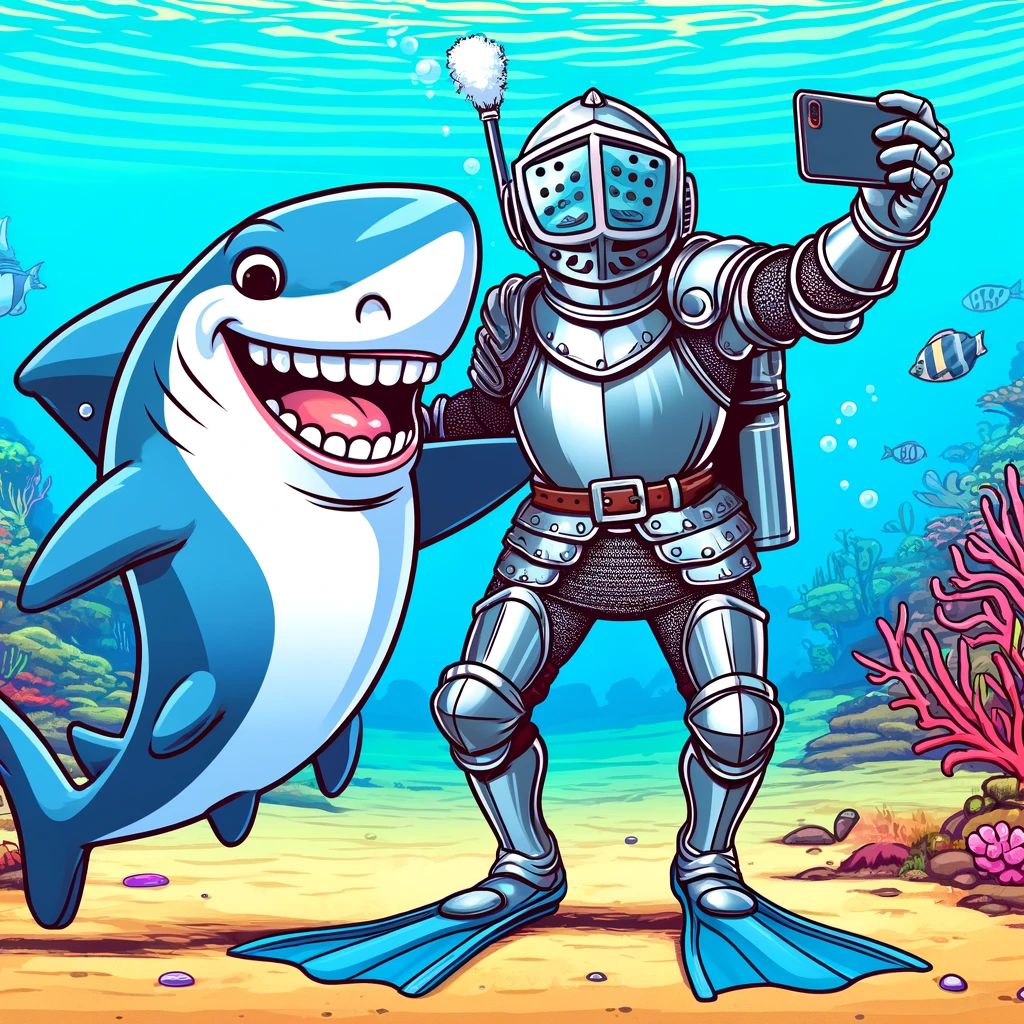 Our Super Friendly Knight gone for Scuba Diving