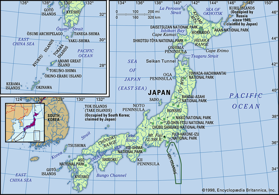 japan map