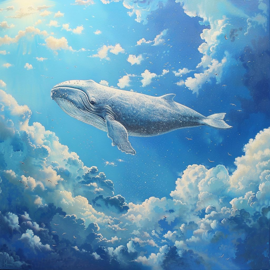 Whale in the sky