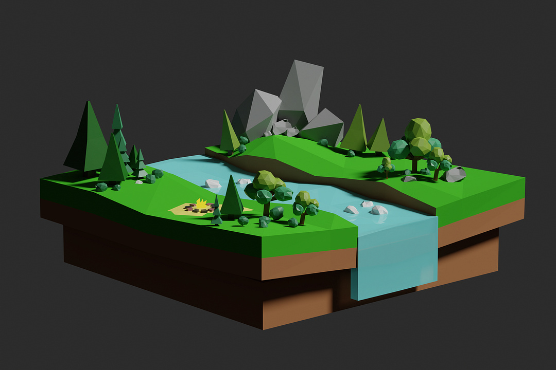 lowpoly surface