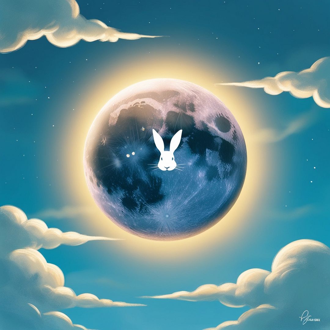 Celestial Rabbit: Guardian of Lunar Dreams