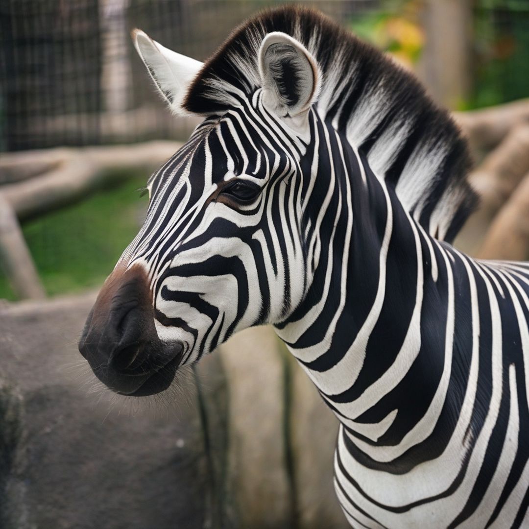 Sad zebra