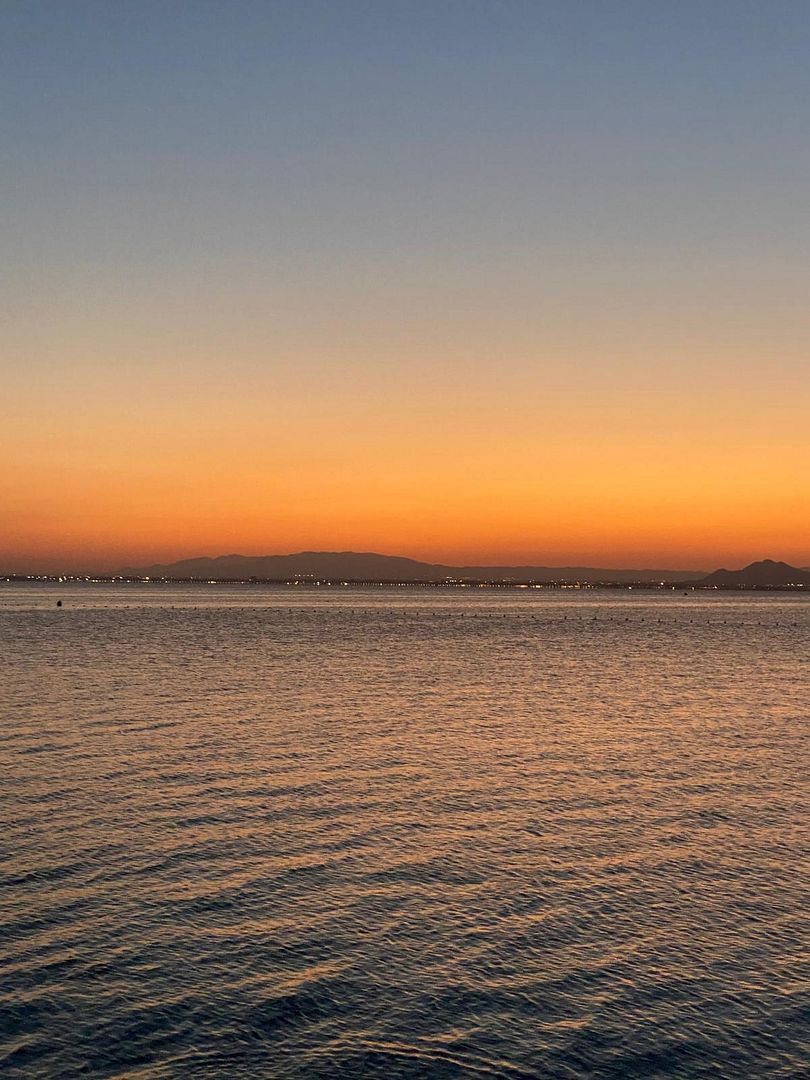 sunset in La Manga del Mar Menor