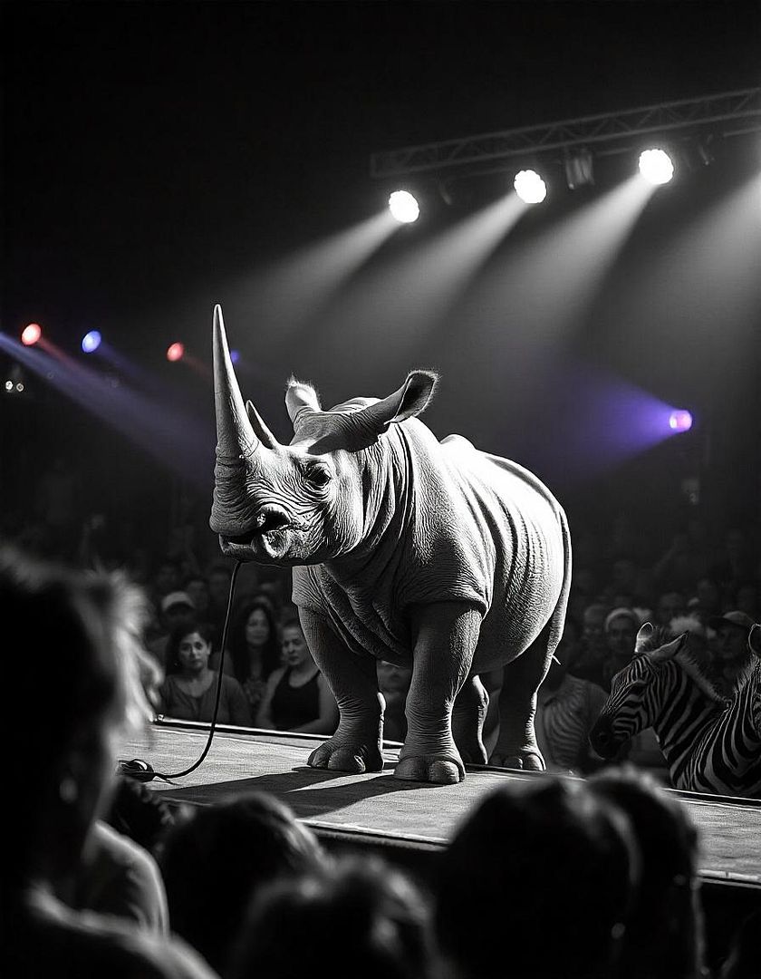 Singing rhino