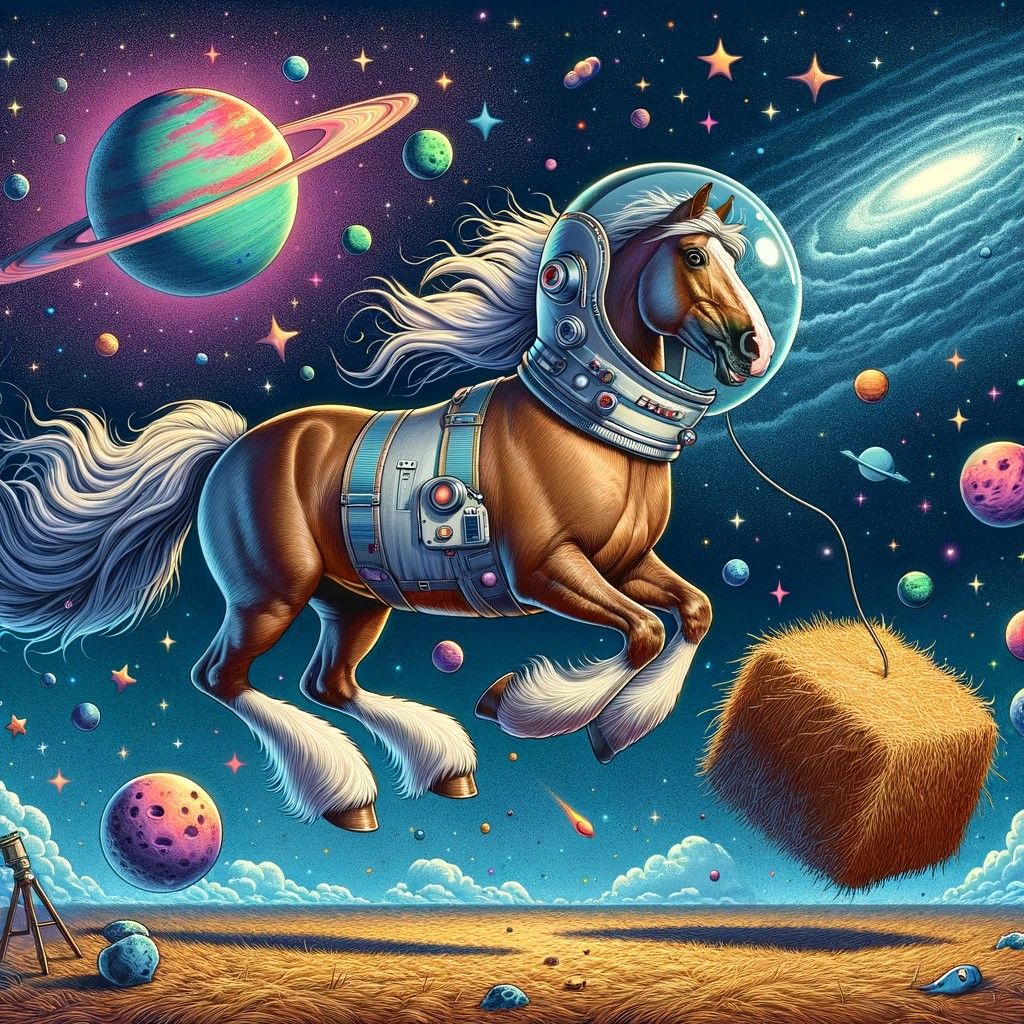 Horse in space